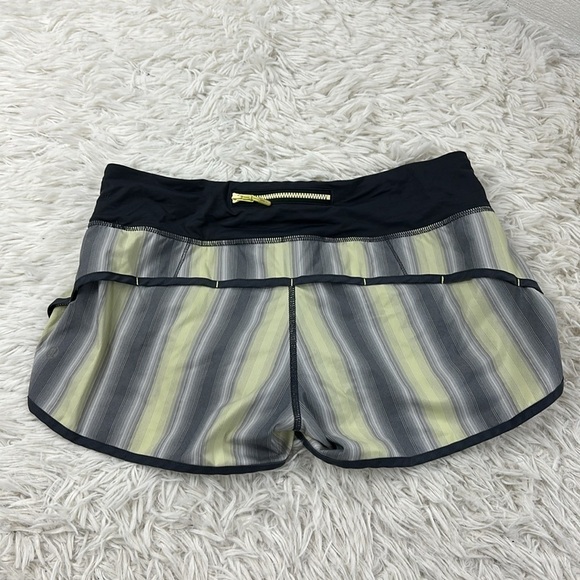 Lululemon Speed Short Coal Citron Ombre (vertical stripes) - Picture 3 of 5